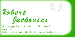 robert jutkovics business card